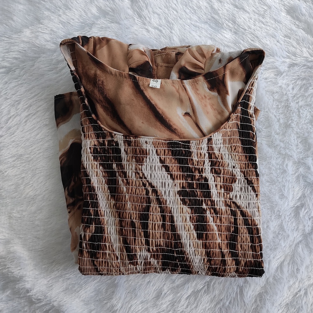 MFC7P1 Coffee Colour Printed Smokey