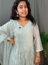 LP0033 Powder Blue Mul Chanderi 3PC Set