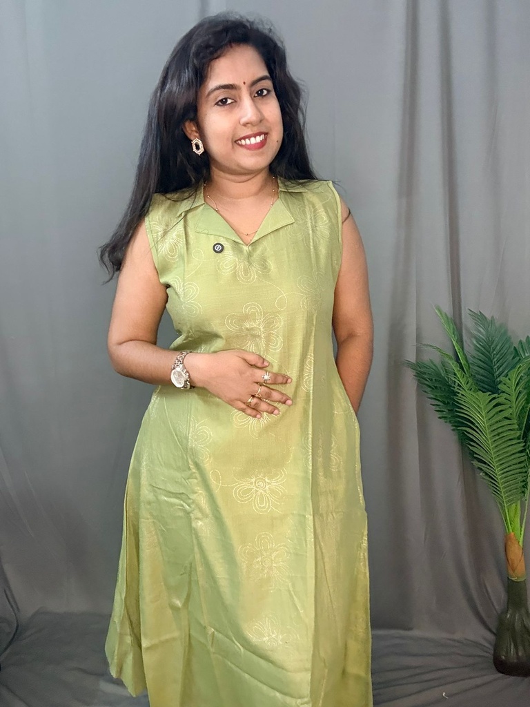 L0096 Vatican Silk Kurti