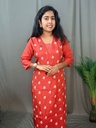 L0098 Rust Orange Kurti