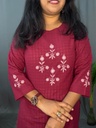 L0102 Anvita Maroon Kurti
