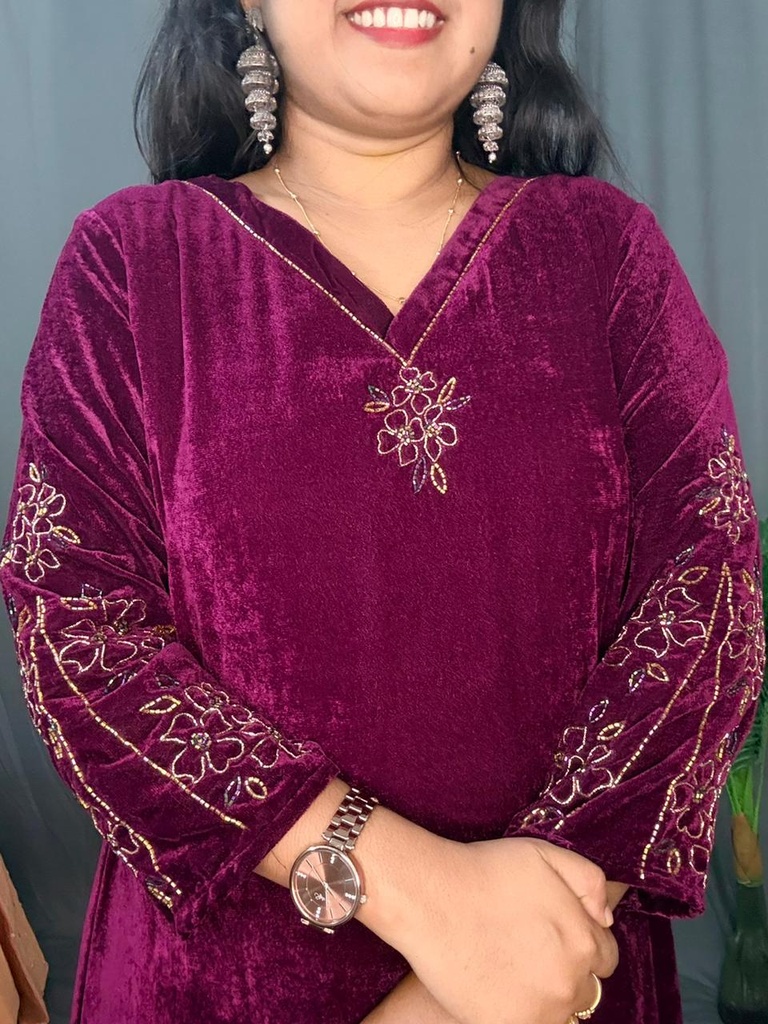 LP0037 Wine Velvet Aline