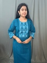 L0105 Anvita Peacock Blue 2PC Set