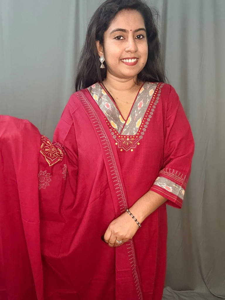 L0108 Anaya Maroon 3PC Set