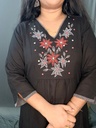 L0115 Anvita Black Kurti