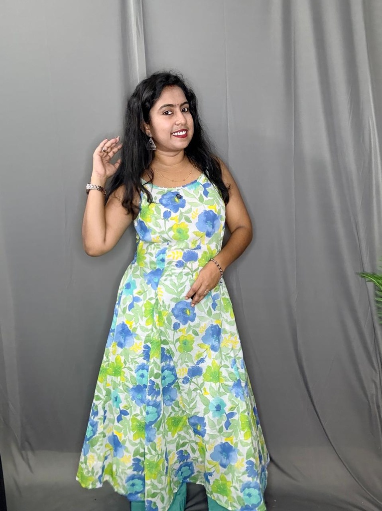 L0095 Anvita Floral Print 2PC Set