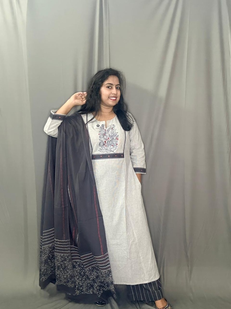 L0135 Anvita Ash 3PC Set 