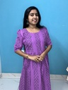 MFC6S1 Lavender aline feeding kurti