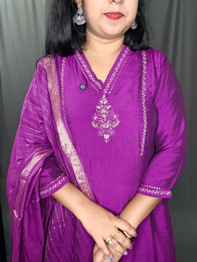 L0144 Celebration Purple 3PC Set