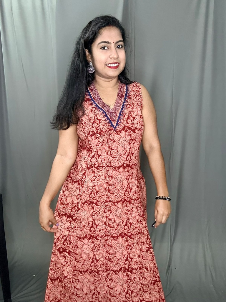 L0147 Anvita Rust Color Kurti 