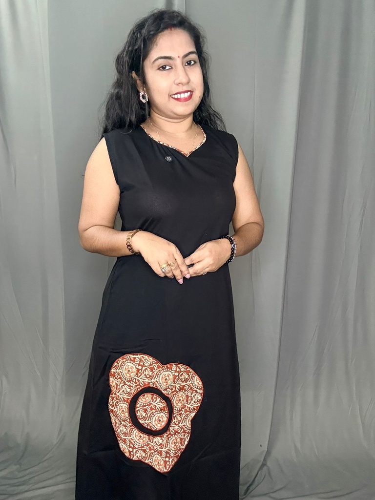 L0157 Farishta Cotton Aline Kurti