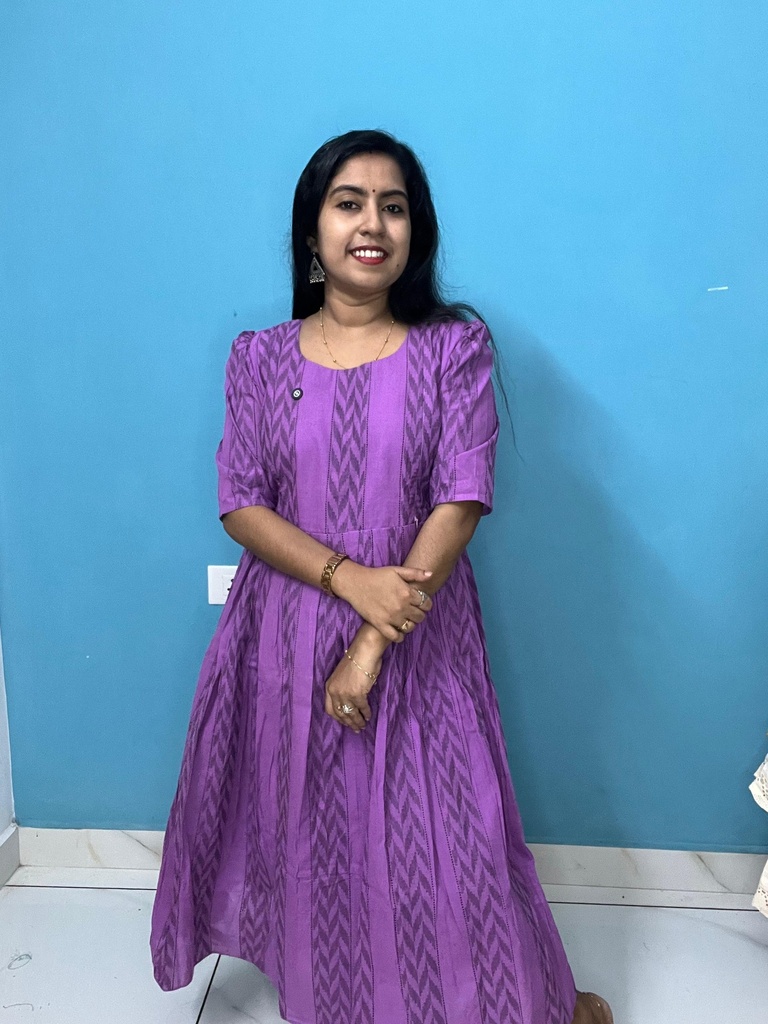 MFC6S1 Lavender aline feeding kurti