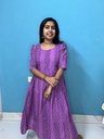 MFC6S1 Lavender aline feeding kurti