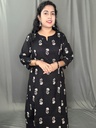 L0159 Anvita Black & White  Aline Slit