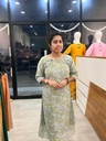 L0163 Floral Printed Georgette Aline Kurti