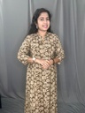 L0165 Anvita Mehendi Green Kalamkari Chinese Color Aline Kurti