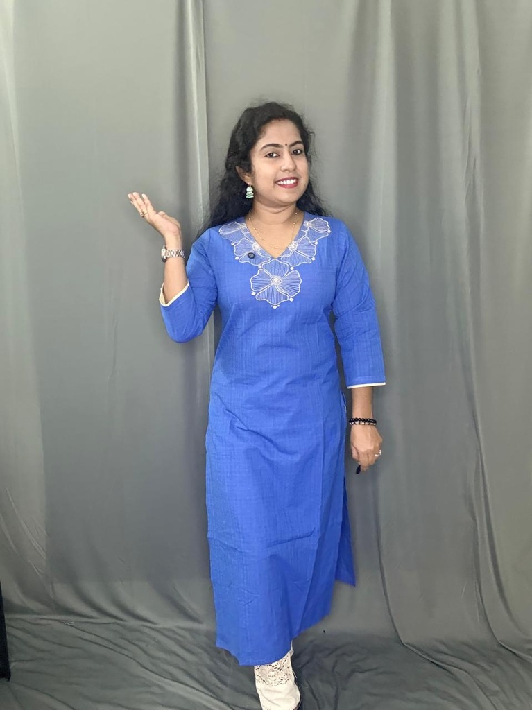  L0169 Anvita Blue Kurti