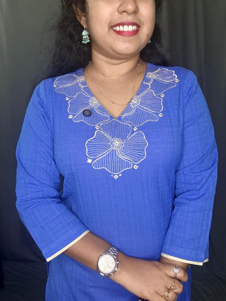  L0169 Anvita Blue Kurti