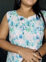 L0170  Digital Printed Sleeveless Hakoba Slit Kurti