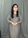 L0172 Farishta Grey Slit Kurti