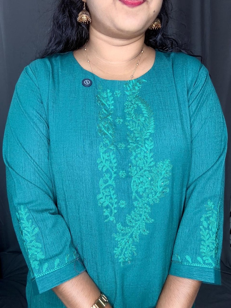 L0173 Farishta Green Daily Wear Kurti