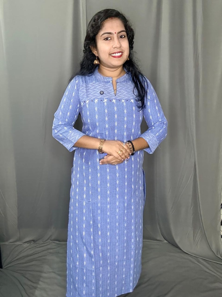 L0174 Farishta Blue Slit Coord Set