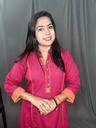 Anvita Pink 6 Panel Chines Collar Neck Aline Slit Kurti