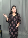 L0205 Anvita Black Sequnce Slit 2PC Set