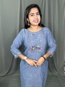 L0221 Anvita Denim Slit 2PC Set 
