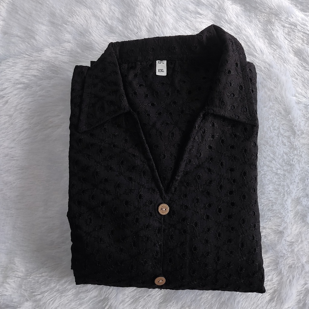 TPC6S1 Black Hakoba Aline Kurti