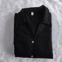 TPC6S1 Black Hakoba Aline Kurti