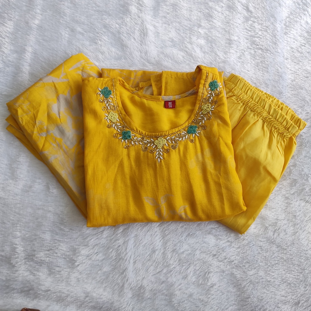 VHC1O0 Yellow Semi Modal 3PCS Set