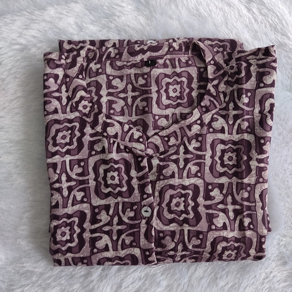 1. 7SS9O0 Short Top Light Wine Print