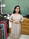 L0234 Anvita Tusser Aline Slit 2PC Set