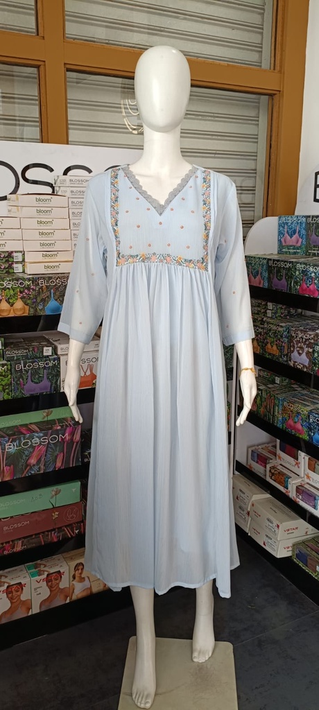 KU-155 N'Style Georgette Embroidery Aline Kurti 