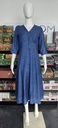 GHB406-BL Light Navy Blue  Printed Aline Kurti 