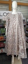 GHC453-GY White Printed Aline 3PC Set