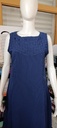 GHA290-BL Navy Blue Sleeveless Aline Kurti