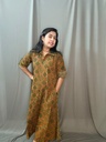 BHL001 Ajrakh Dual Print Shirt Collar Frock 