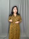 BHL001 Ajrakh Dual Print Shirt Collar Frock 