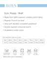 V Star Boys Poppy Briefs 3PCs
