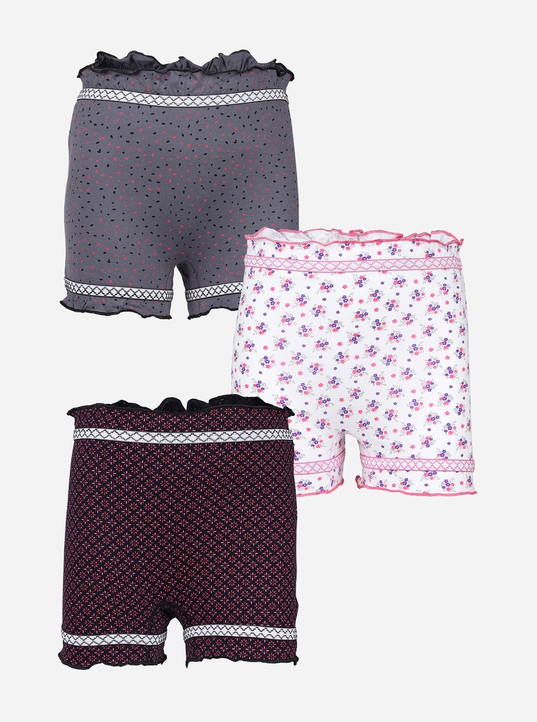 V Star Girls Smiley Bloomer Panty 3PCs