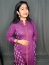 ANV036 Anvita White Polkadots Aline Slit Kurti 