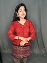 L0240 Premium Cotton Dual Shade Short Top