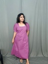 MFBL010 Mauve Cotton Hakoba Aline Frock