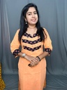 MFBL006 Light Orange Handloom Cotton 2PC Set