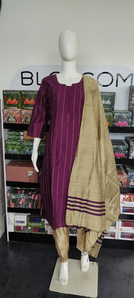 Nayathi Wine Kotta Silk Full Set
