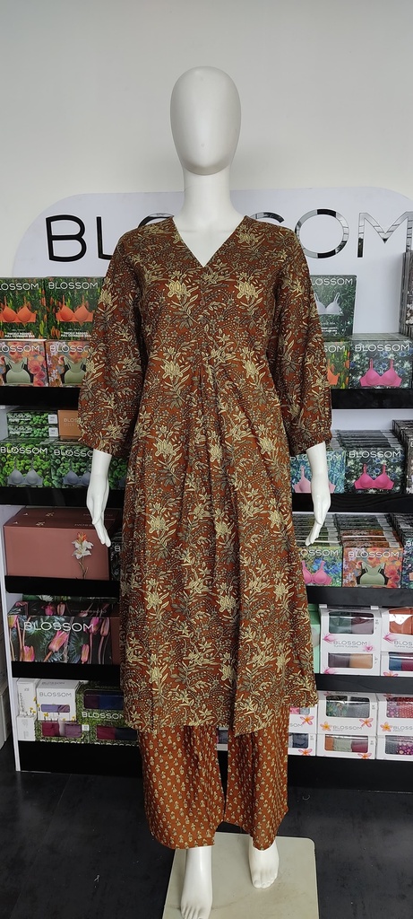 Floral Print Cotton 2 PCS Set 