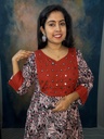Nayathi Black Kalamkari Panel Cut Anarkali