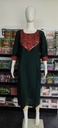 Slub Silk With Ajrakh Pach Slit Kurthi 